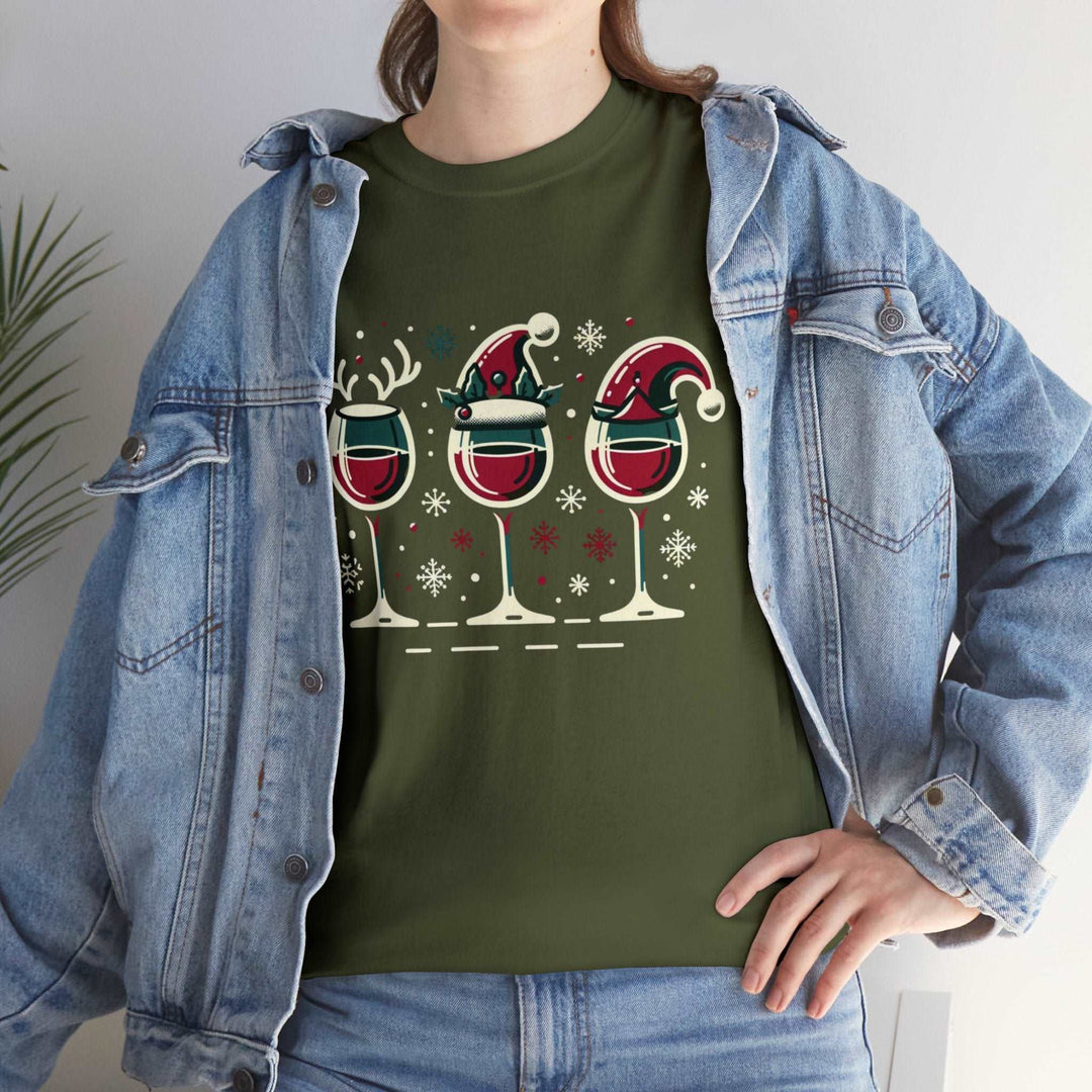 Holiday Cheer Wine Glasses Unisex T Shirt