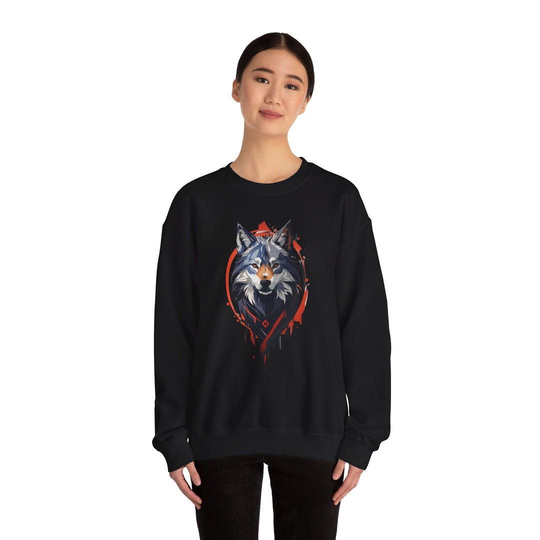 Alpha Wolf Crest Sweatshirt - Wilderness Royalty