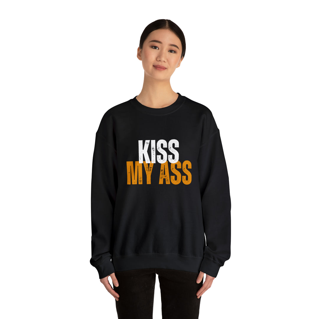 Kiss My Ass Unisex Heavy Blend™ Crewneck Sweatshirt - Wave Fusions