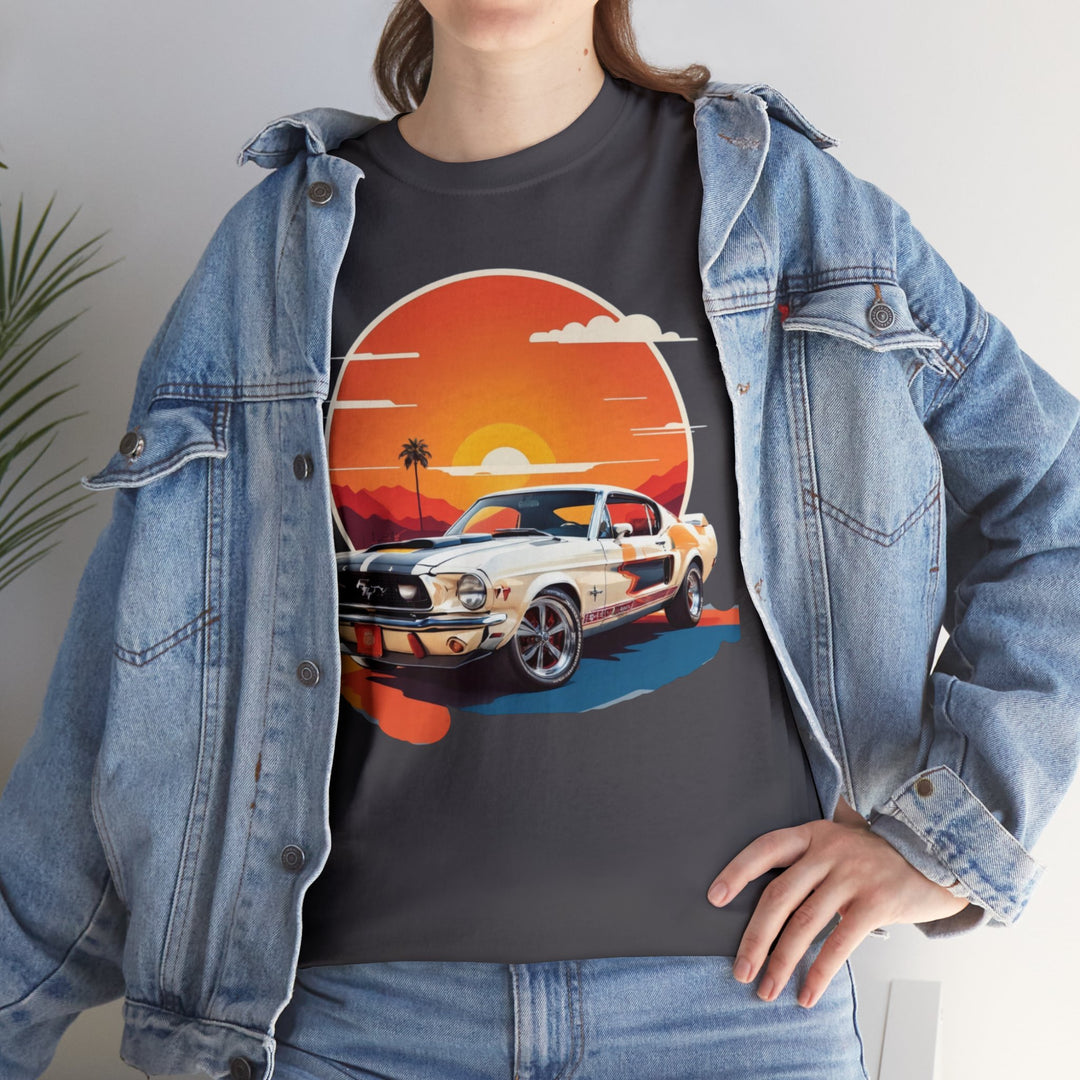 Sunset Muscle Car T-Shirt - Muscle Car Edition