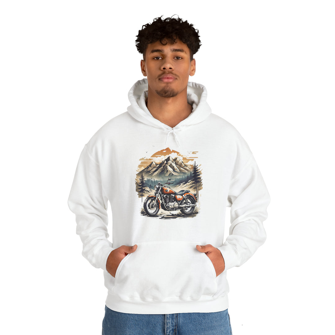 Highland Motorbike Unisex Hoodie - Wave Fusions