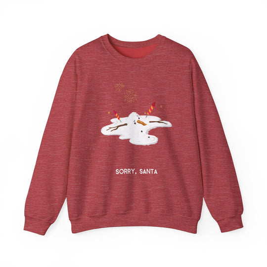 Sorry Santa Melted Snowman Holiday Sweatshirt