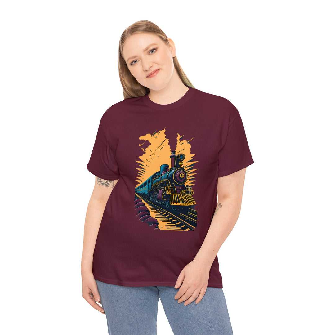 Vintage Train Railroad Journey T-Shirt - Journey Through Time