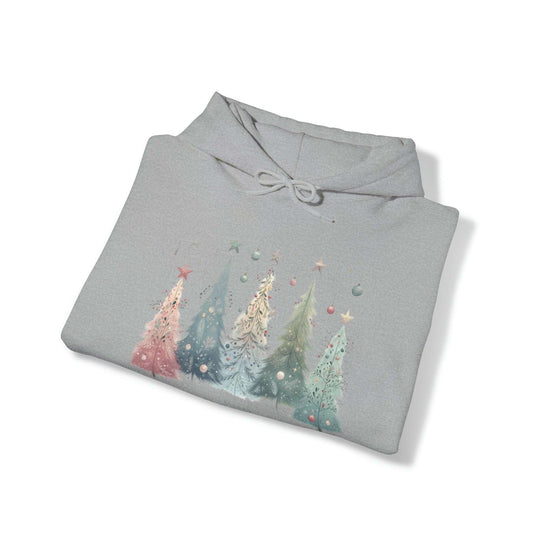 Enchanted Christmas Forest Ornaments Trees Unisex Hoodie