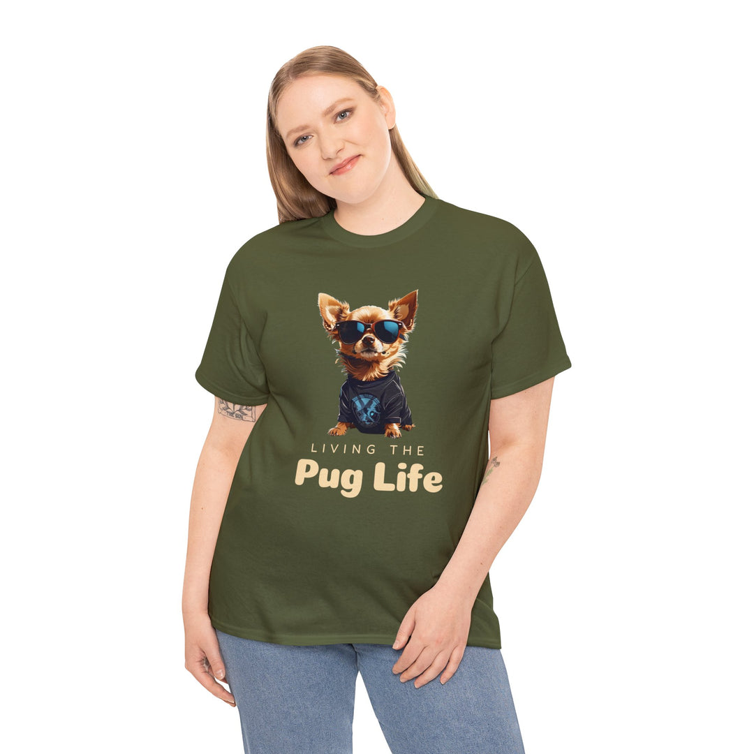 Pug Attitude T-shirt - Living The Pug Life