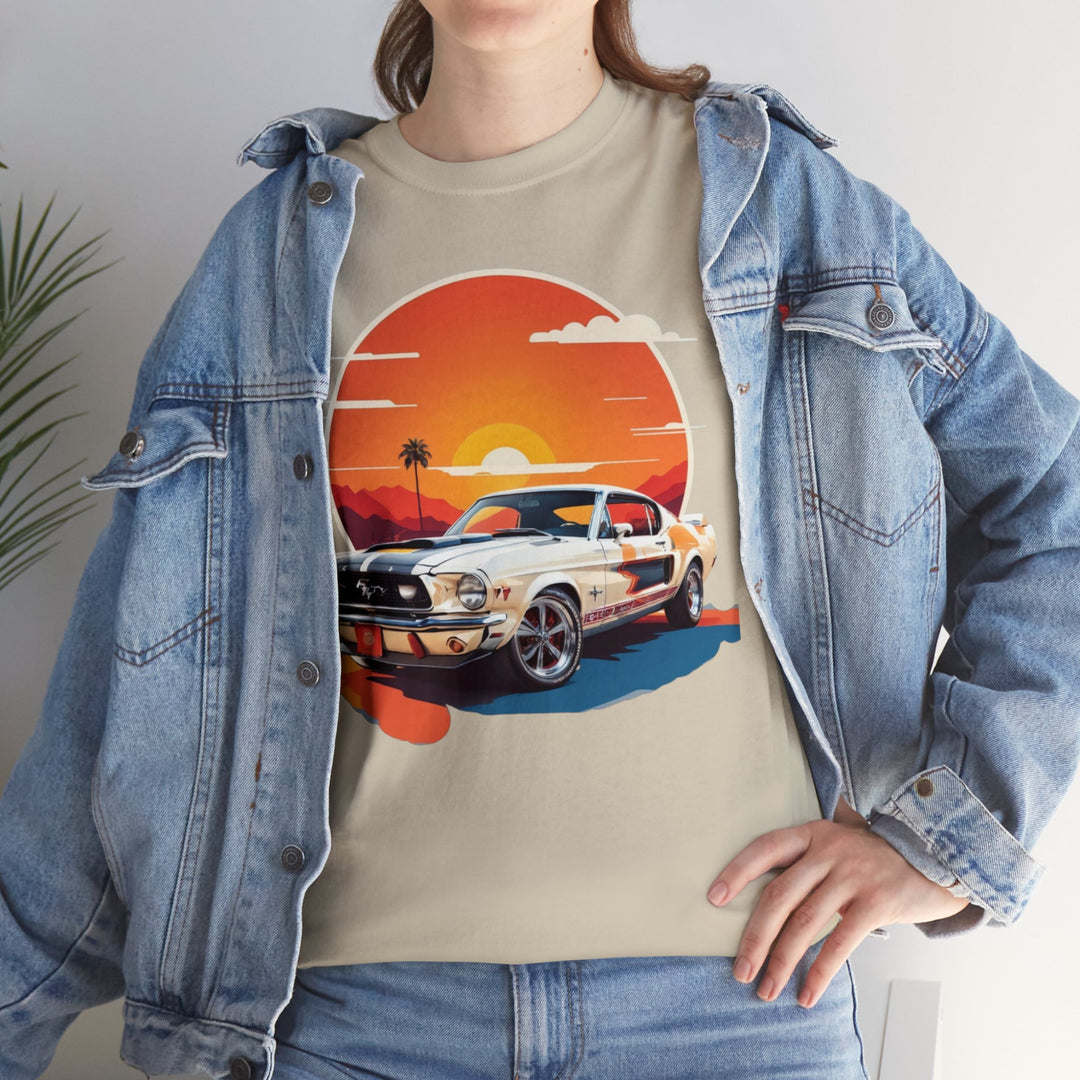 Sunset Muscle Car T-Shirt - Muscle Car Edition