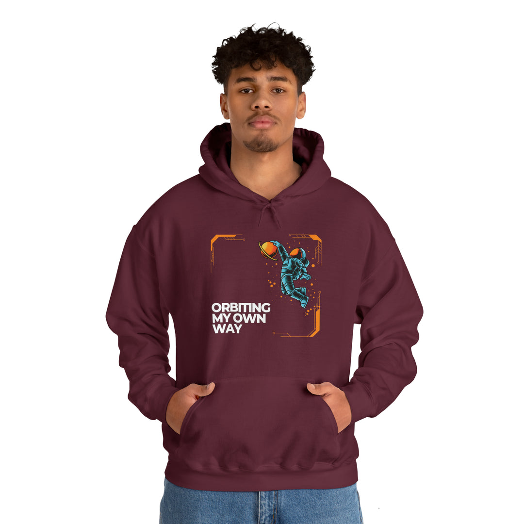 Orbiting My Own Way Unisex Hoodie - Wave Fusions