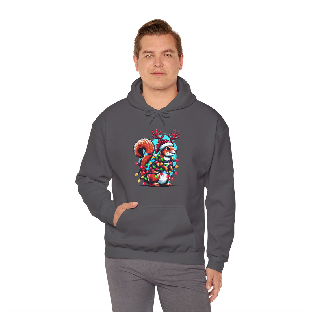 Christmas Squirrel Unisex Hoodie - Wave Fusions