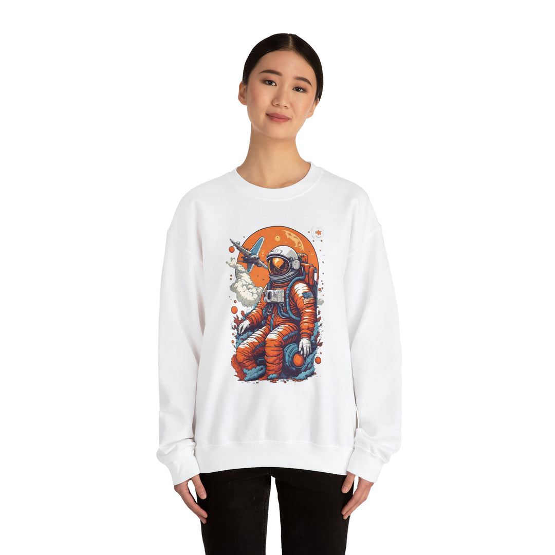 Retro Astronaut Unisex Sweatshirt - Wave Fusions