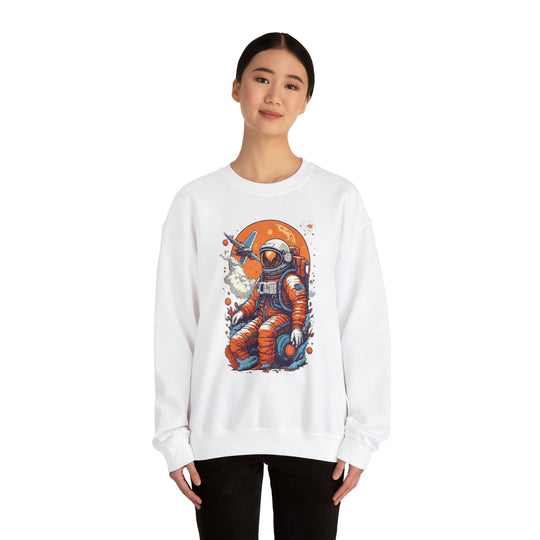 Retro Astronaut Unisex Sweatshirt - Wave Fusions