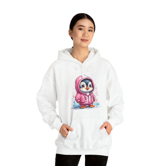 Penguin Unisex Heavy Blend™ Hooded Sweatshirt - Wave Fusions