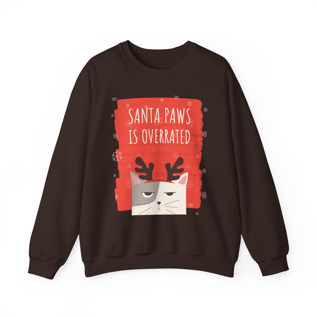 Grumpy Santa Paws Holiday Cat Sweatshirt