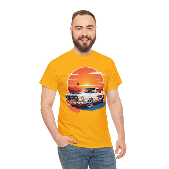 Sunset Muscle Car T-Shirt - Muscle Car Edition