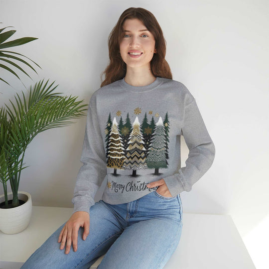 Designed Christmas Trees Unisex Sweatshirt