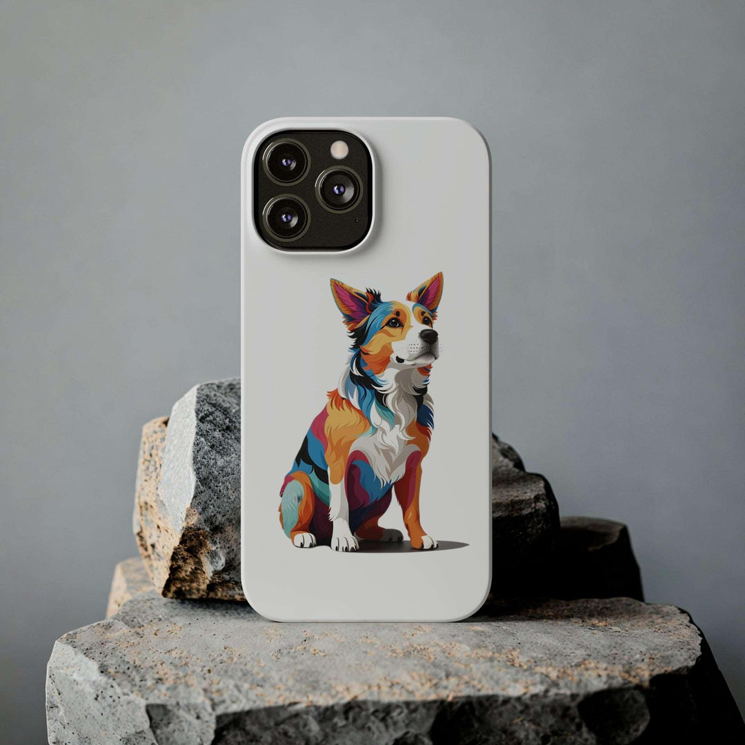 Sitting Dog Slim Phone Case