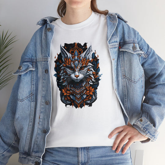 Tribal Majesty Cat Spirit T-shirt - Ancient Spirit Series