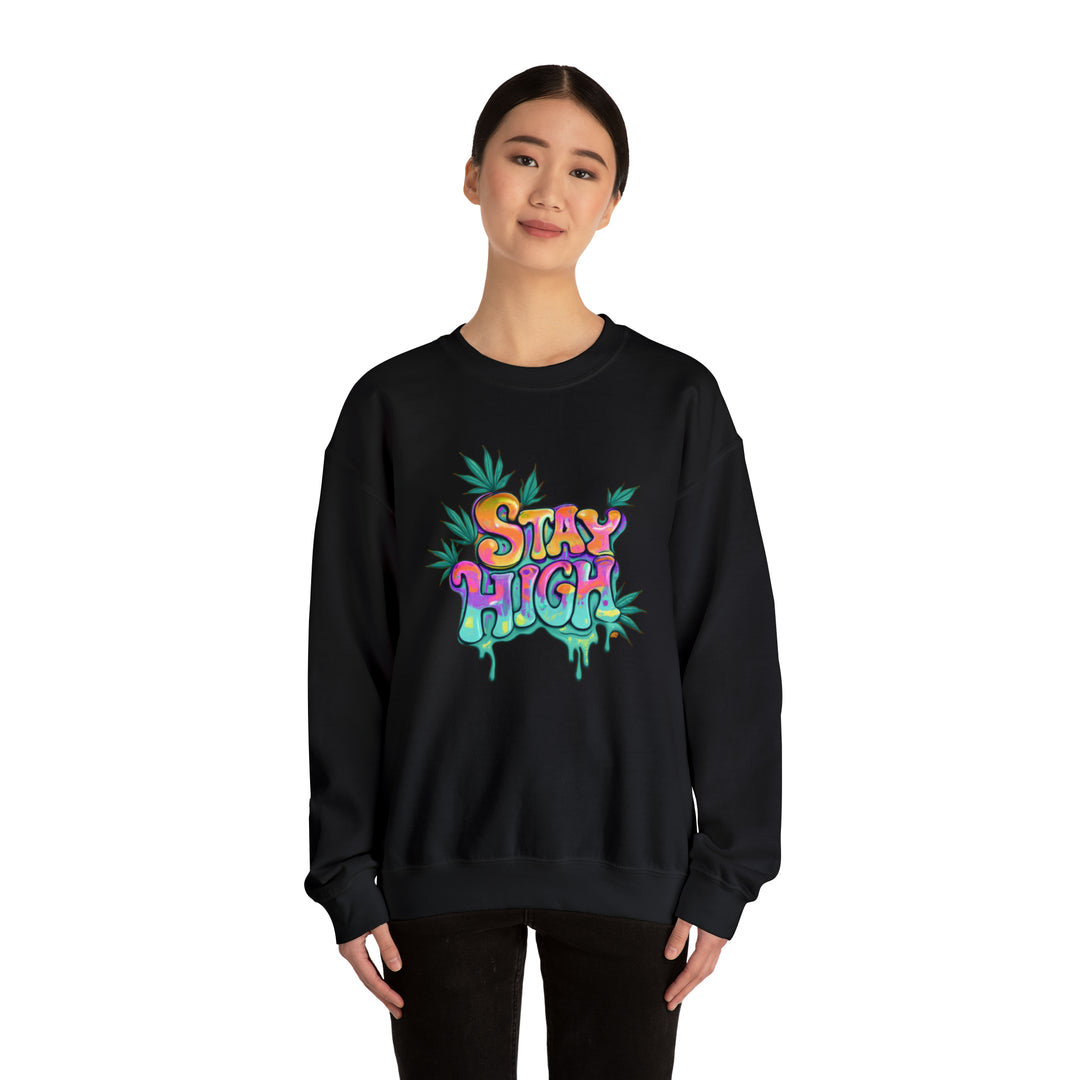 Stay High Unisex Heavy Blend™ Crewneck Sweatshirt - Wave Fusions