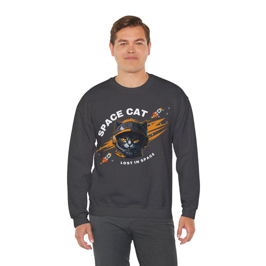 Space Cat Astronaut Sweatshirt - Lost In Space