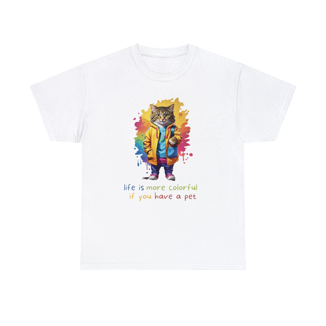 Life Is More Colorful If You Have A Pet Color Splash Cat T-Shirt