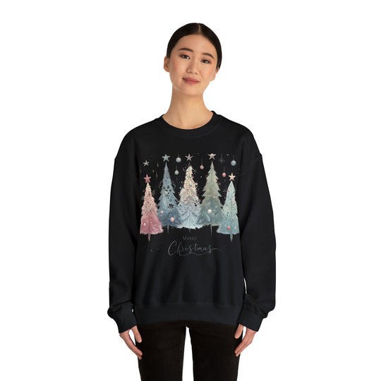 Enchanted Christmas Forest Ornaments Trees Unisex Sweatshirt - Wave Fusions