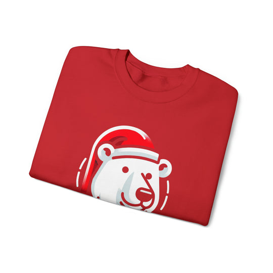 North Pole Bear Christmas Unisex Sweatshirt - Wave Fusions