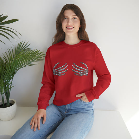 Skeleton Hands Unisex Heavy Blend™ Crewneck Sweatshirt - Wave Fusions