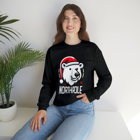 North Pole Bear Christmas Unisex Sweatshirt - Wave Fusions