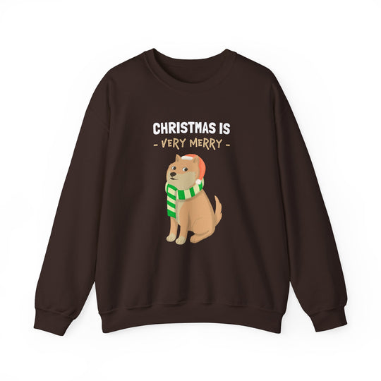 Very Merry Doge Christmas Cozy Sweatshirt