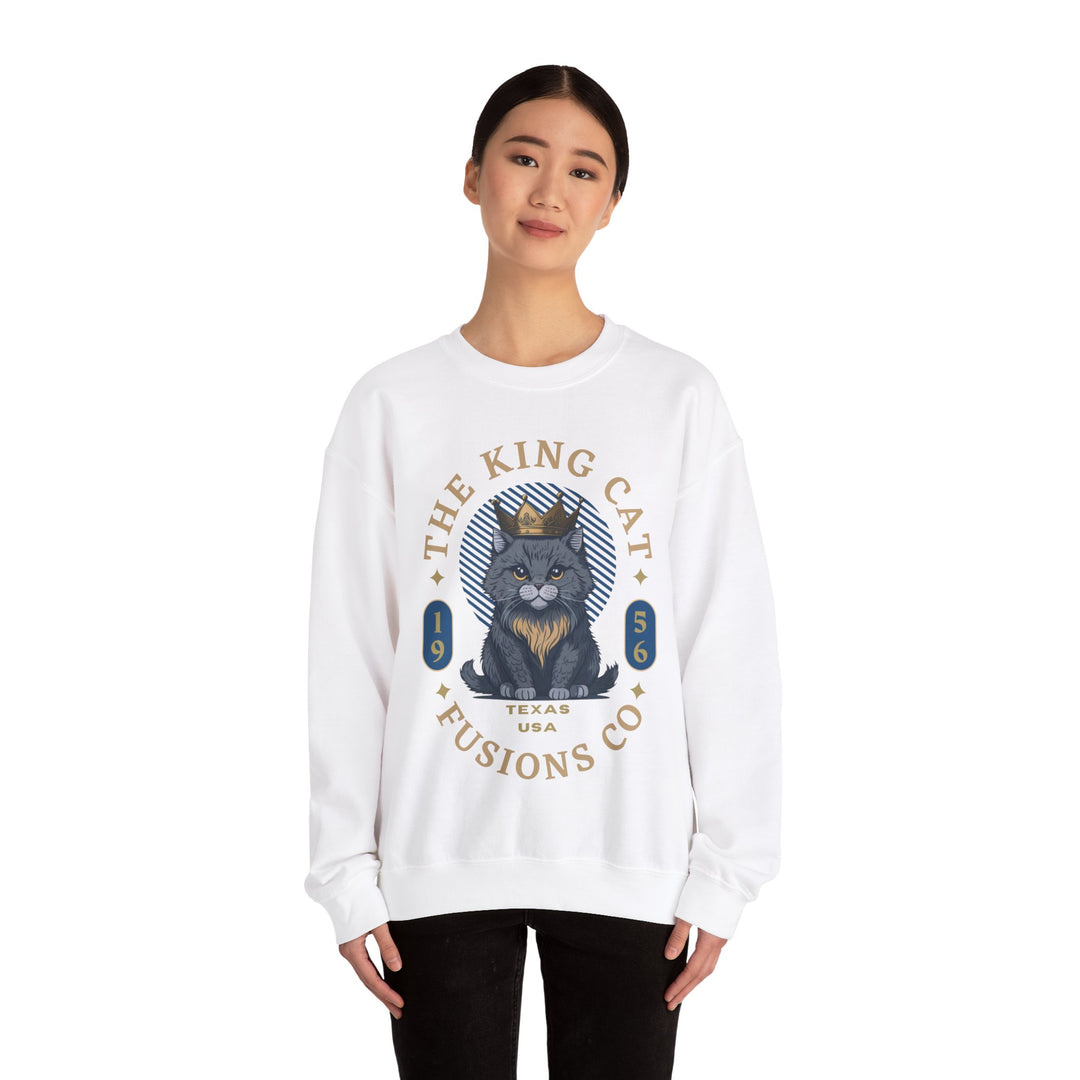 The King Cat Sweatshirt - Royal Feline Series