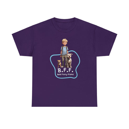 Best Furry Friend in City Lights Dog T-shirt -Bffs