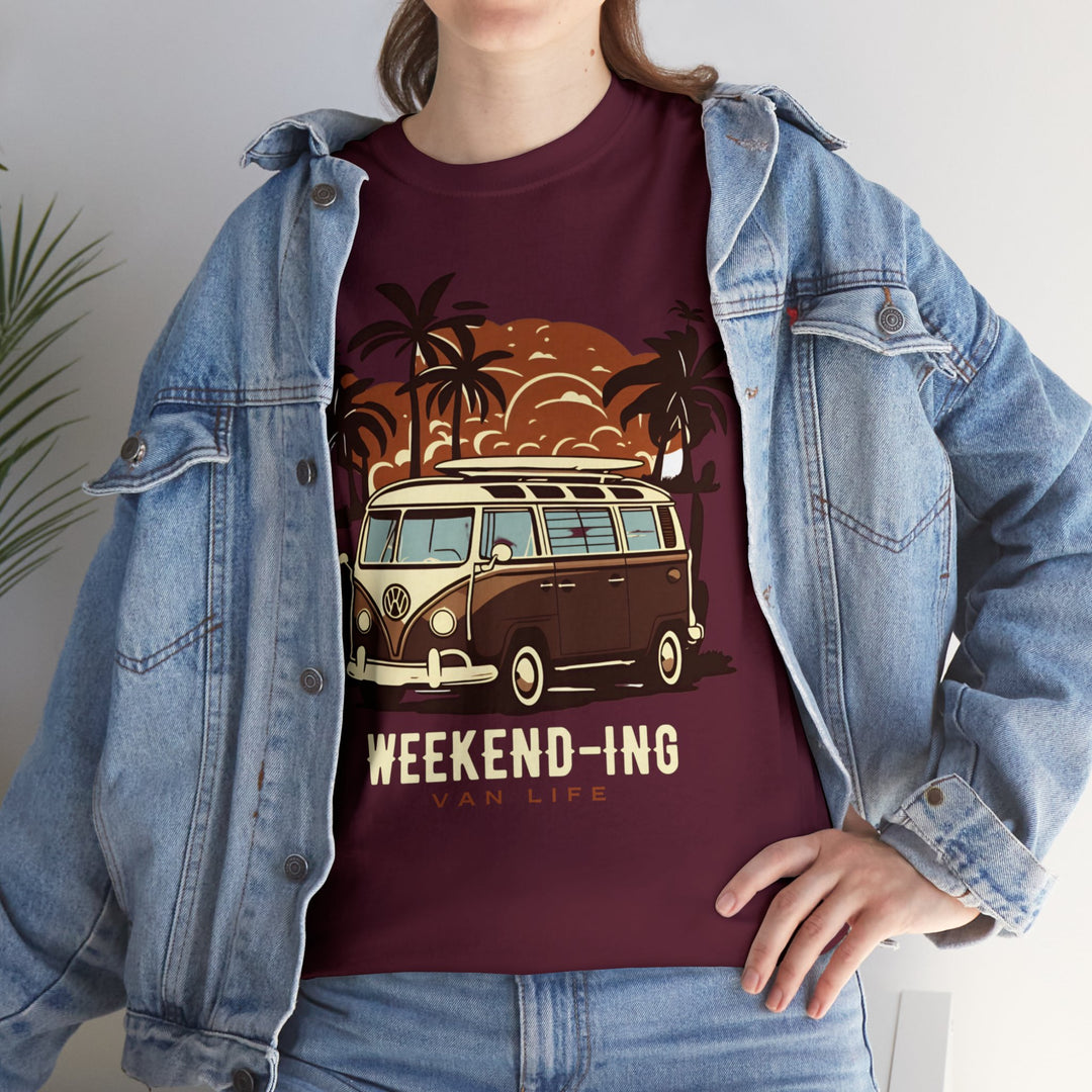 Weekend-ing Adventure Van Life T-Shirt - Escape in Style