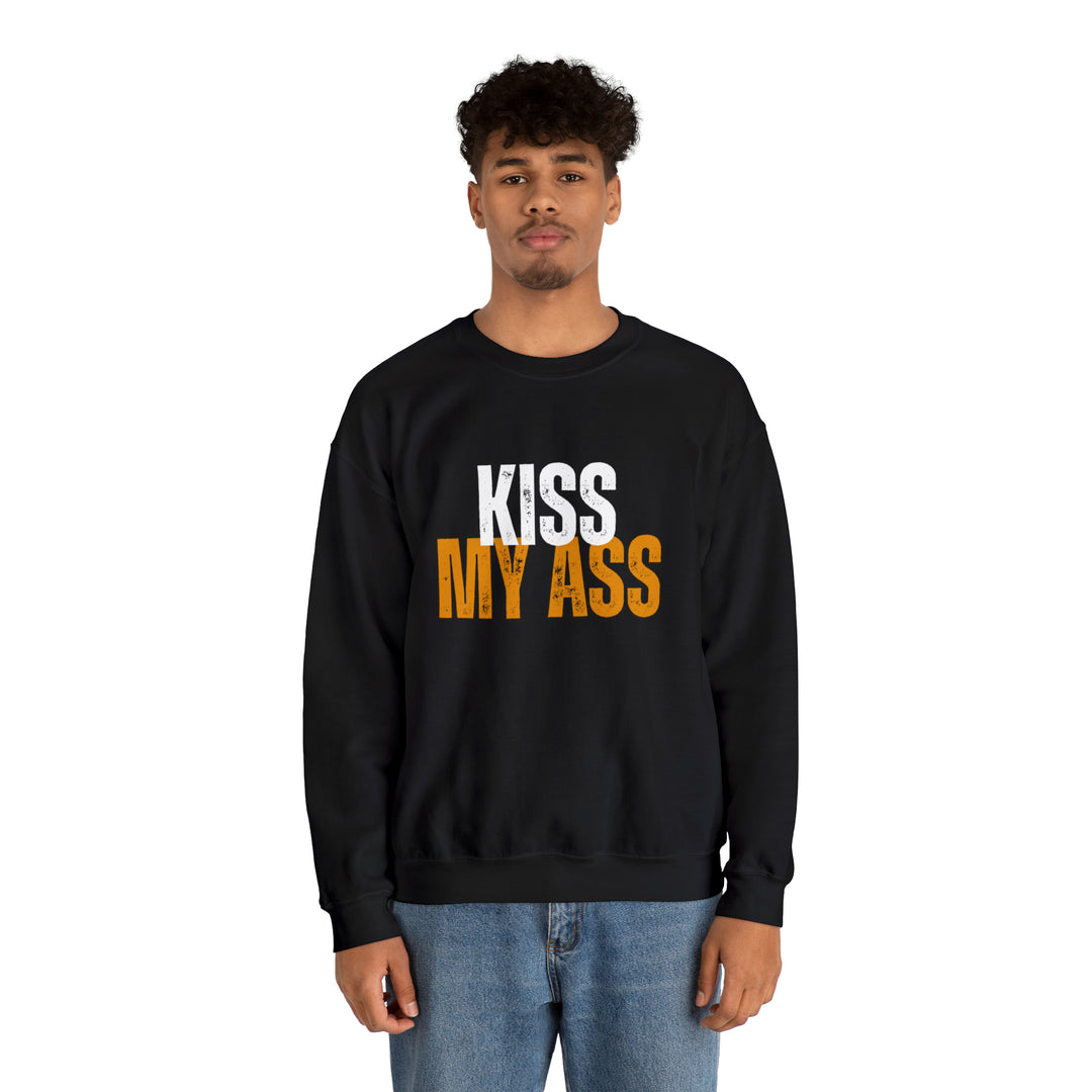 Kiss My Ass Unisex Heavy Blend™ Crewneck Sweatshirt - Wave Fusions