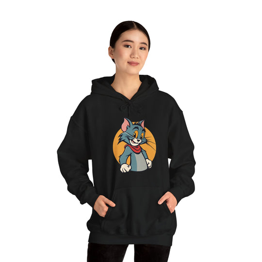 Tom Cat Grin Hoodie - Joyful Jumper