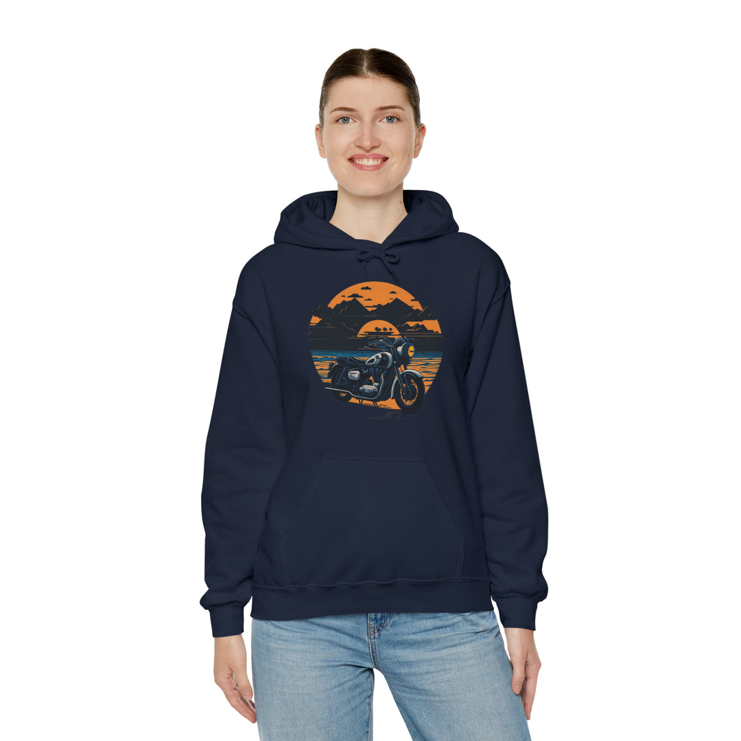 Vintage Bike Unisex Heavy Blend™ Hooded Sweatshirt - Wave Fusions