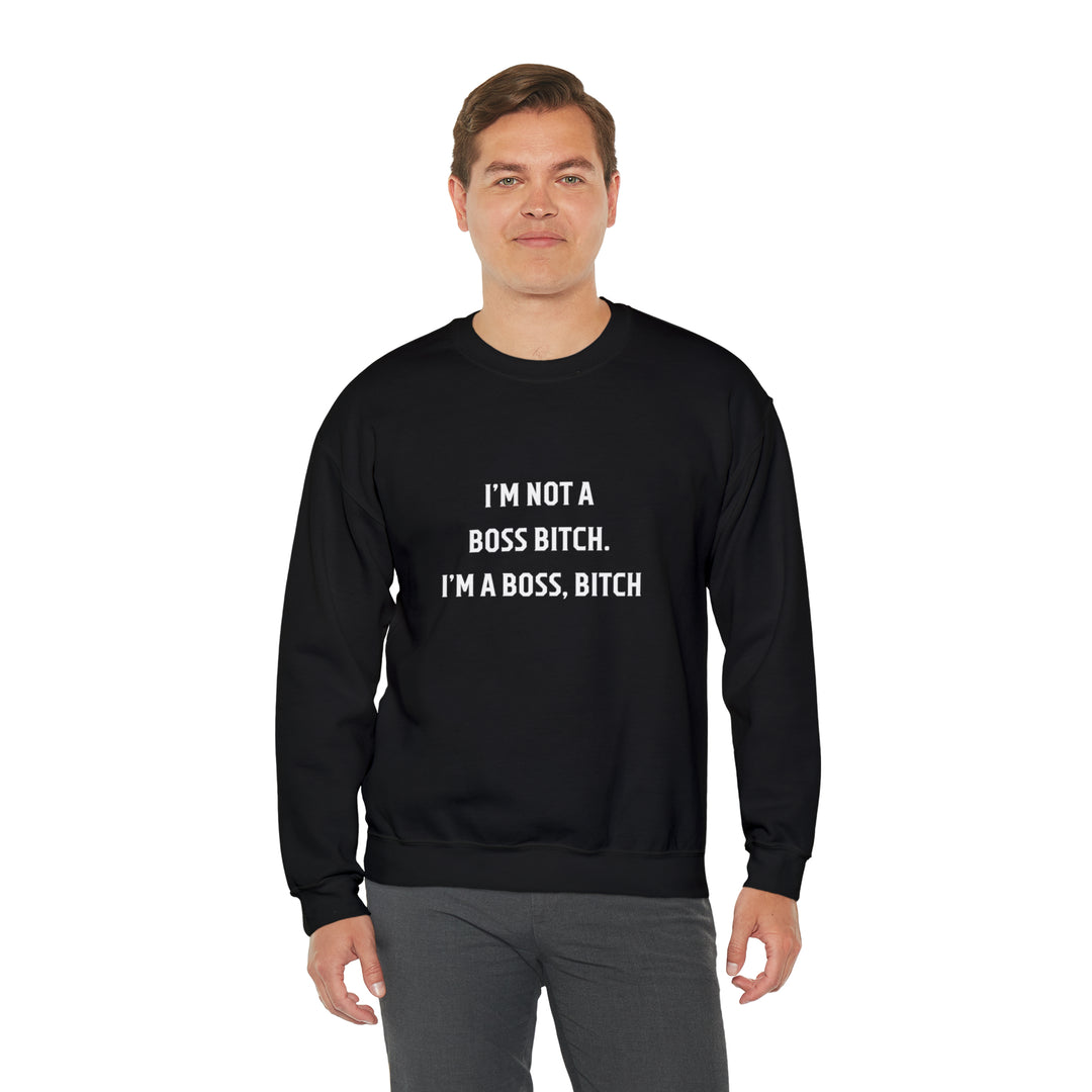 Boss Bitch Unisex Heavy Blend™ Crewneck Sweatshirt - Wave Fusions