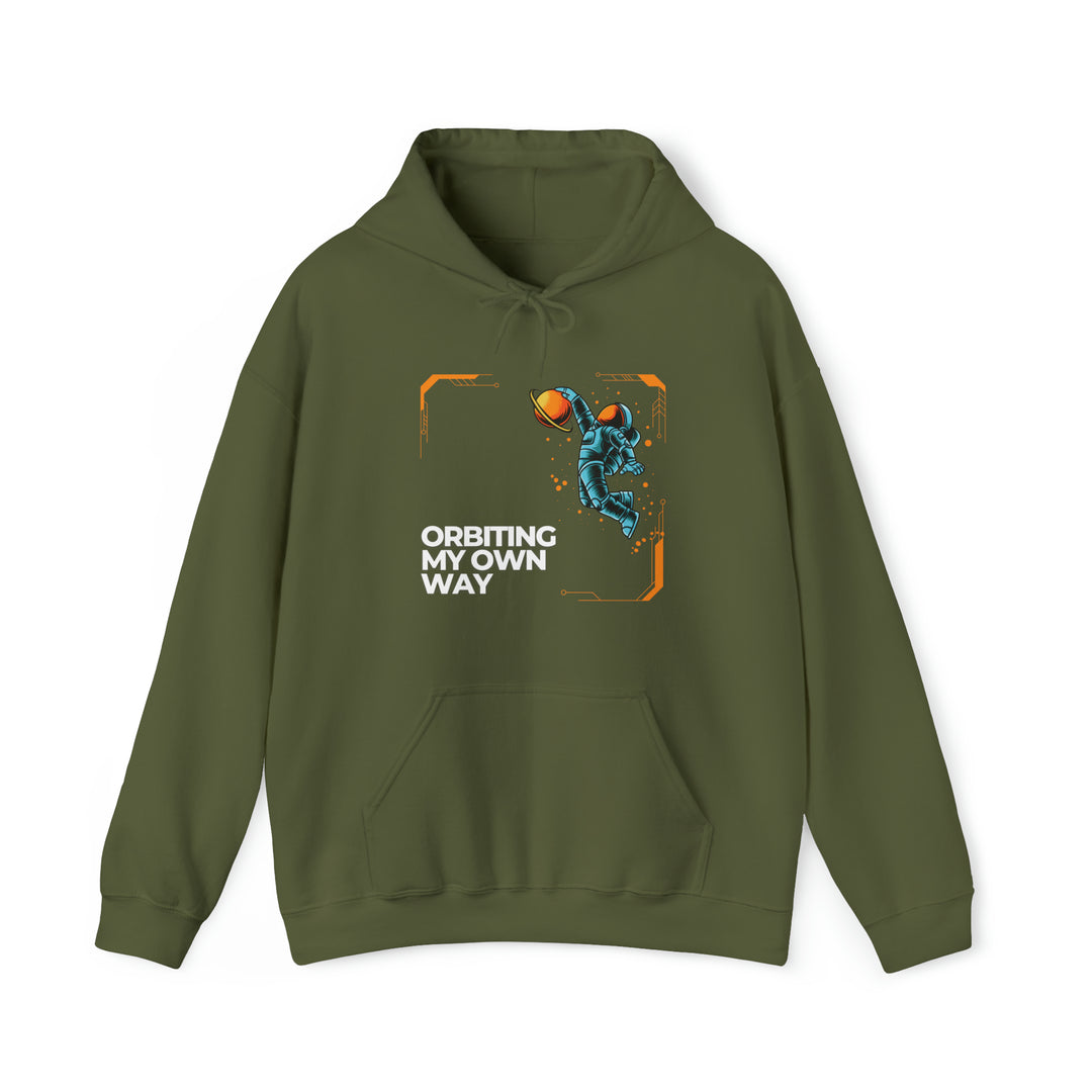 Orbiting My Own Way Unisex Hoodie - Wave Fusions