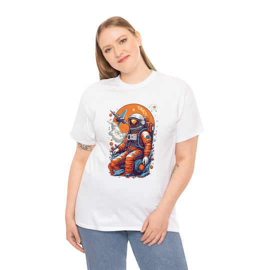 Retro Astronaut Unisex T Shirt - Wave Fusions