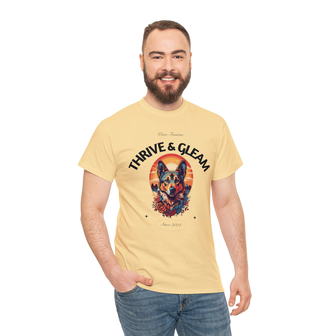 Urban Vista German Shepherd Dog T-Shirt - Guardian of the City