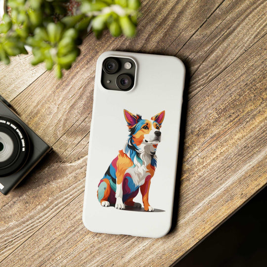 Sitting Dog Slim Phone Case