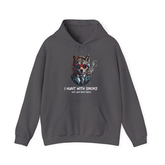 Cool Wolf Legend Hoodie - I Hunt With Smoke Not Just With Teeth