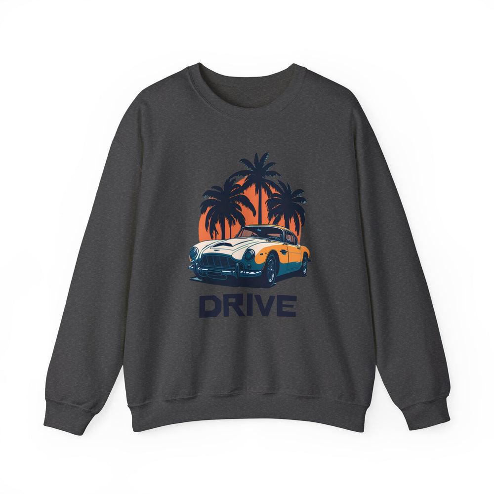 Drive in Paradise Classic Car Tropical Sweatshirt - Classic Sports Car Series