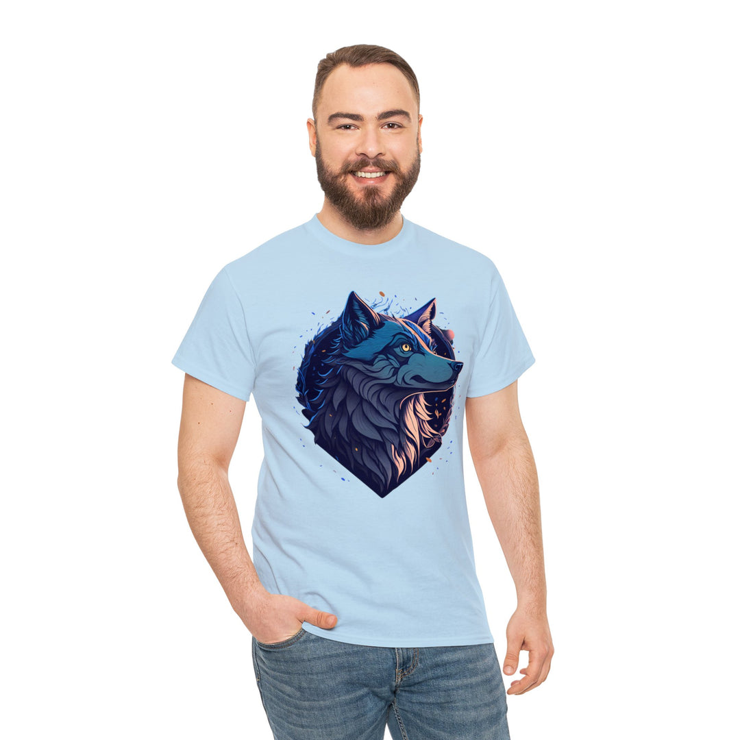 Lone Wolf Majesty T-shirt - Vibrant Wilderness