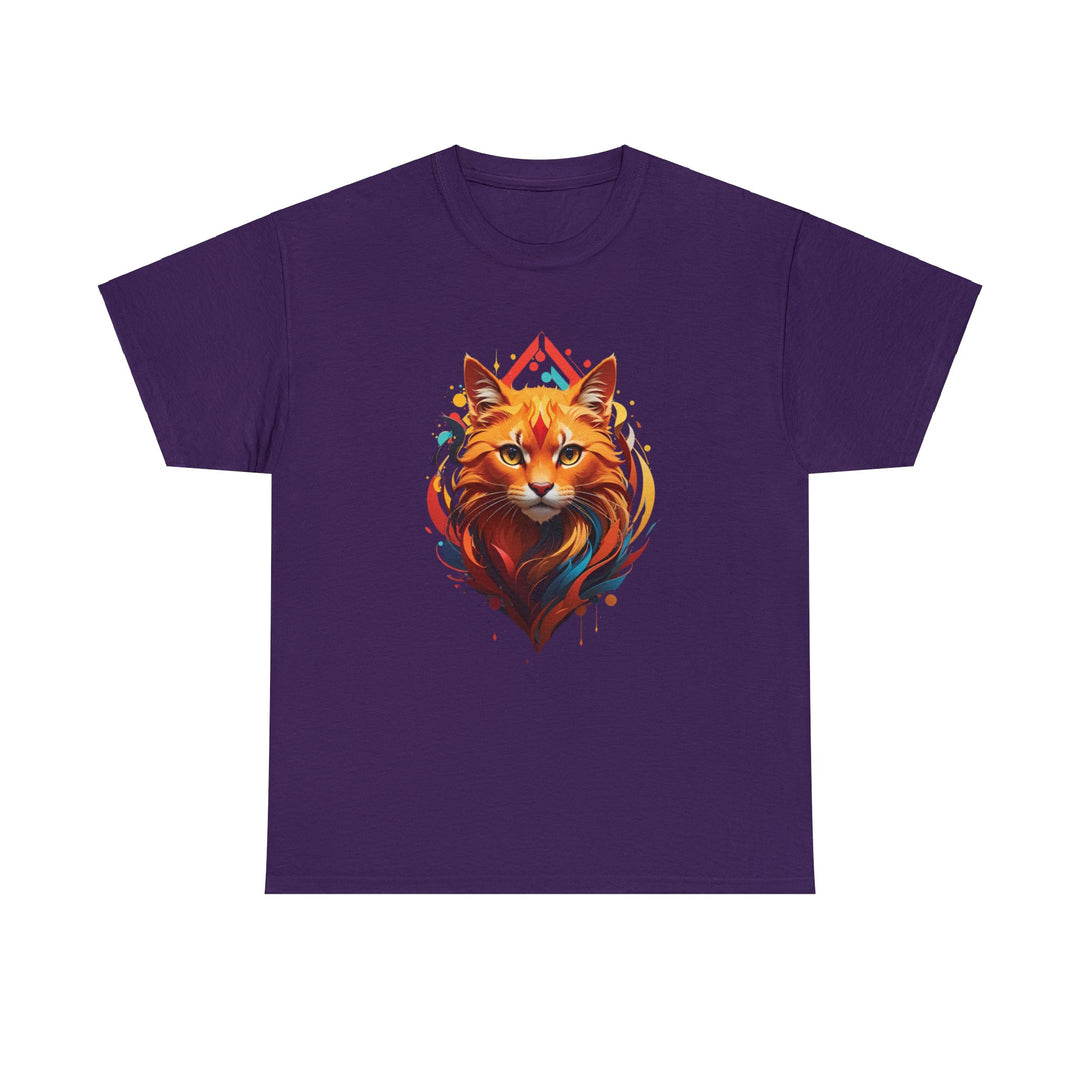 Flame Spirit Cat T-Shirt - Wildfire Whiskers