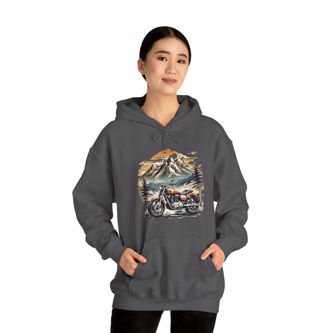 Highland Motorbike Unisex Hoodie - Wave Fusions