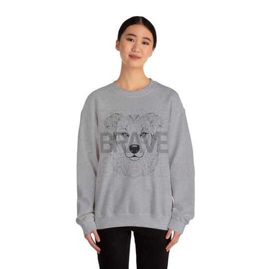 Brave Dog Tribal Canine Sweatshirt - Mythical Mutt