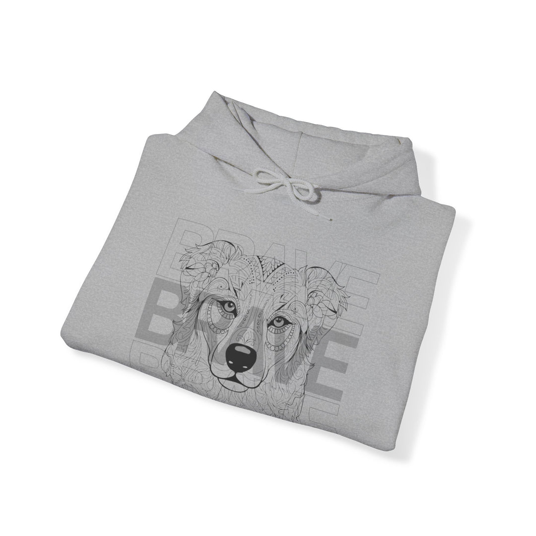 Brave Dog Tribal Canine Hoodie - Mythical Mutt