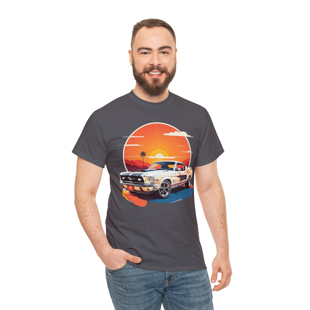 Sunset Muscle Car T-Shirt - Muscle Car Edition