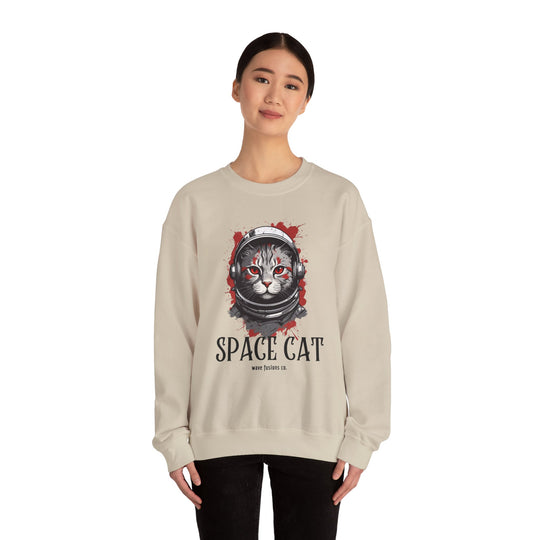 Cosmic Cat Spacewalk Astronaut Sweatshirt