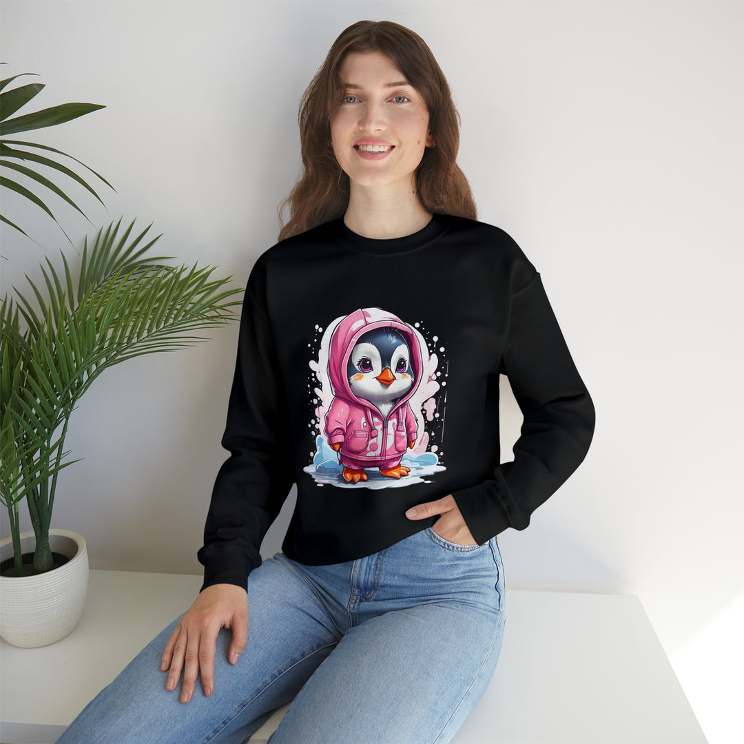 Penguin Unisex Heavy Blend™ Crewneck Sweatshirt - Wave Fusions