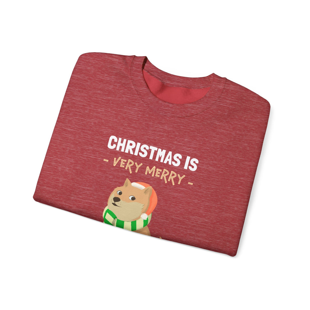 Very Merry Doge Christmas Cozy Sweatshirt